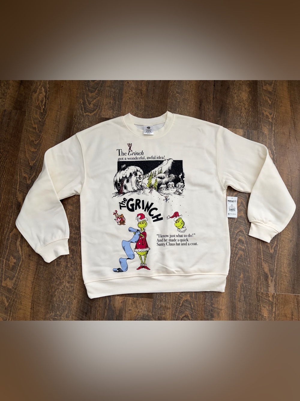 Women’s Dr. Seuss The Grinch Crewneck-Medium